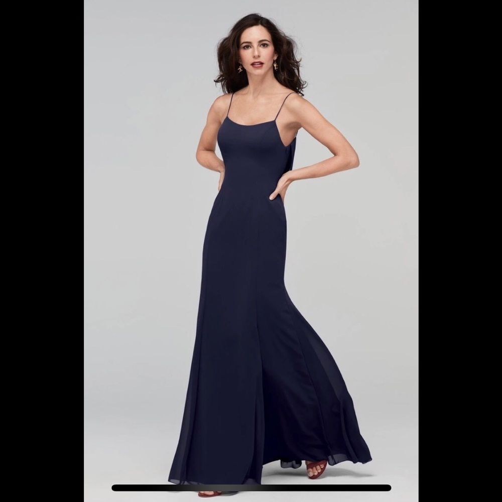 Navy Wedding Guest Gown x Watters (Melanie)